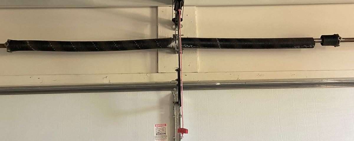Garage door spring broken