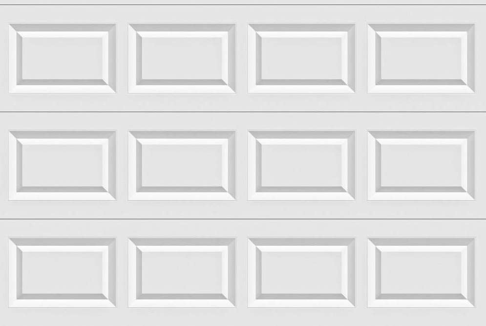 Non-Insulated Solid White Garage Door