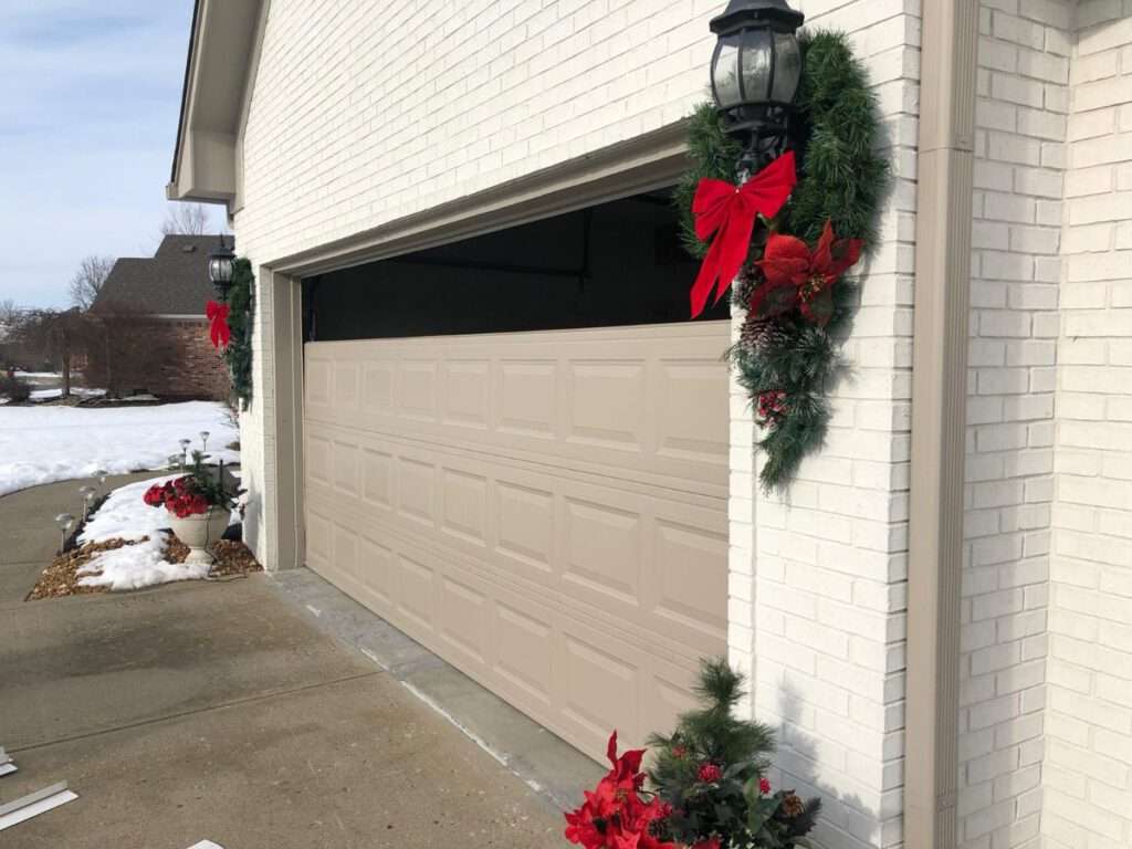 Garage door installation process