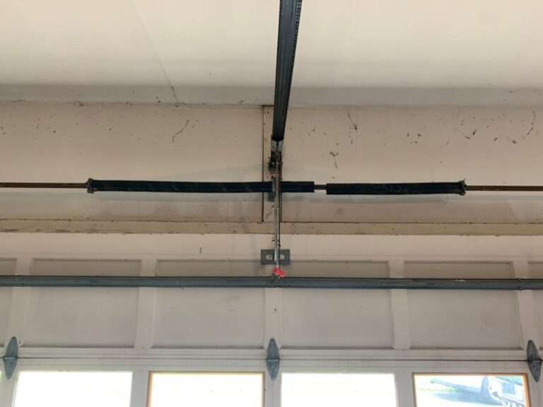 Broken garage door spring