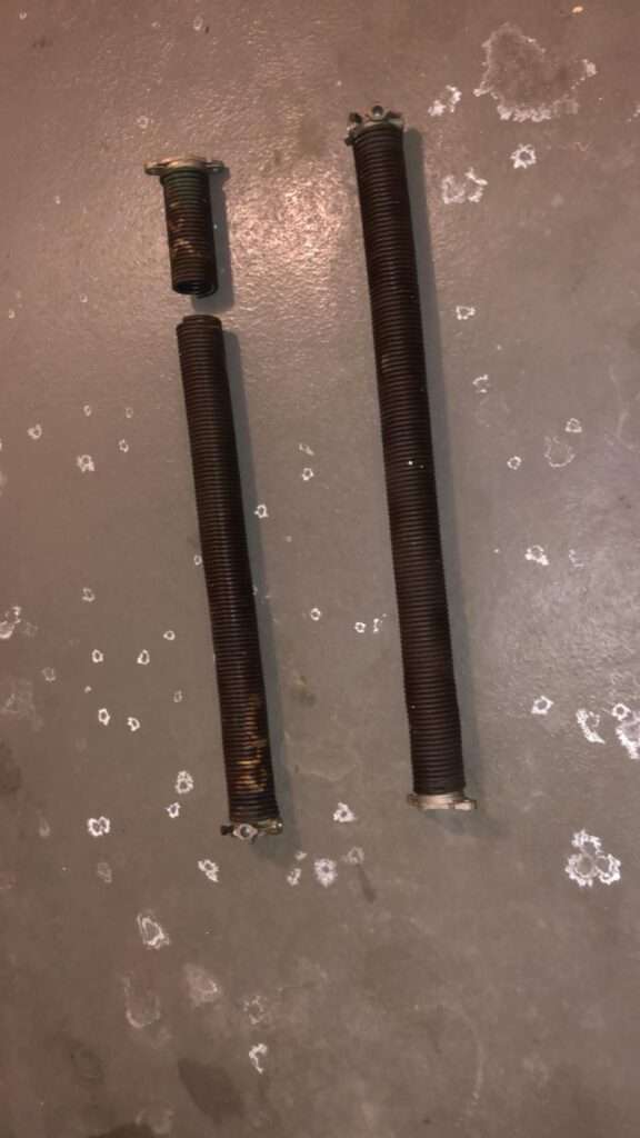 broken and new springs
