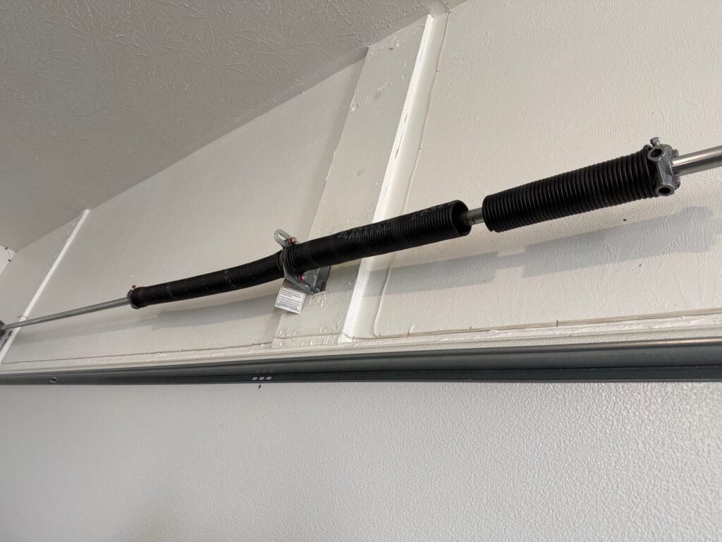 Broken garage door spring