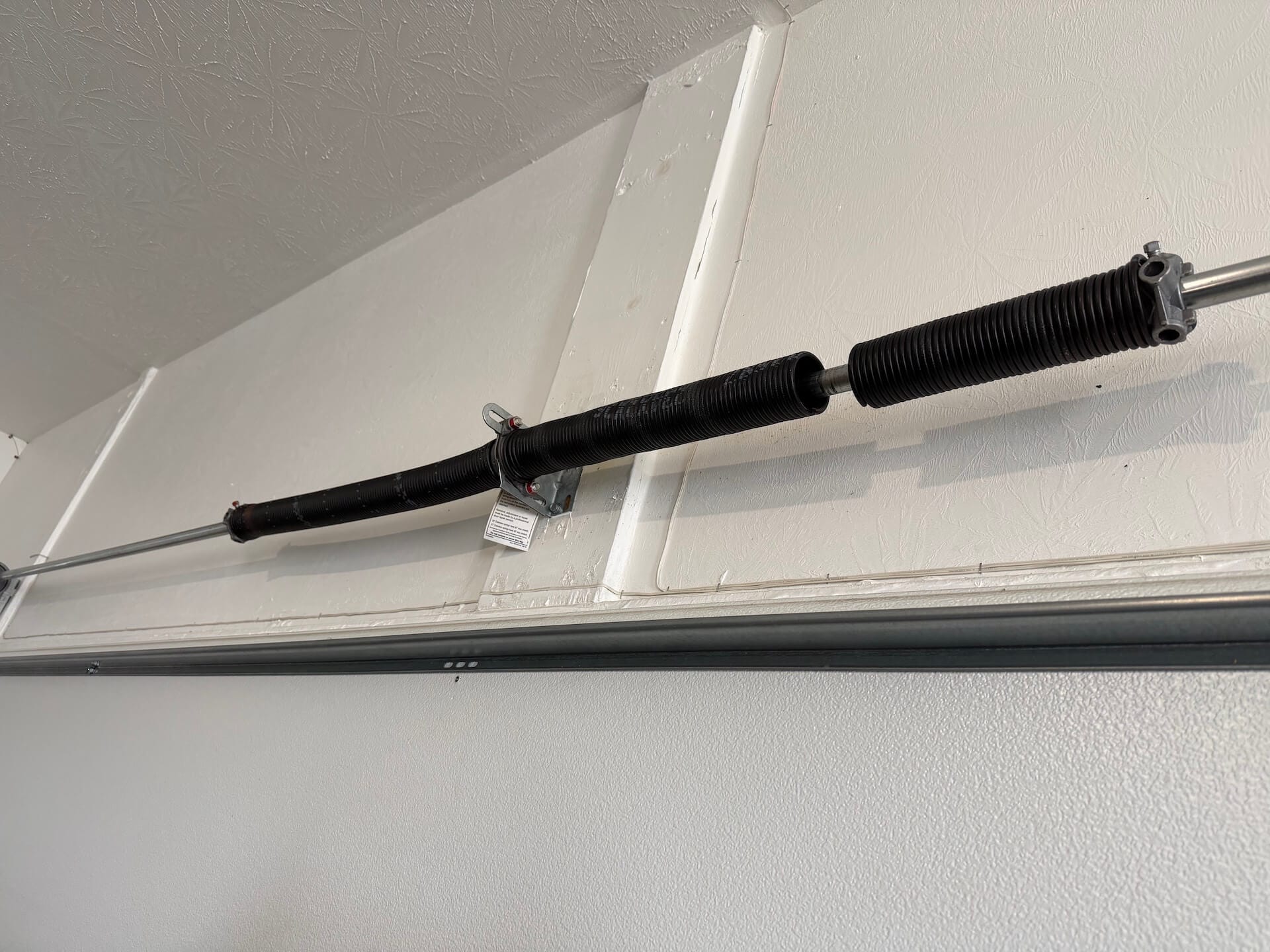 Broken garage door spring