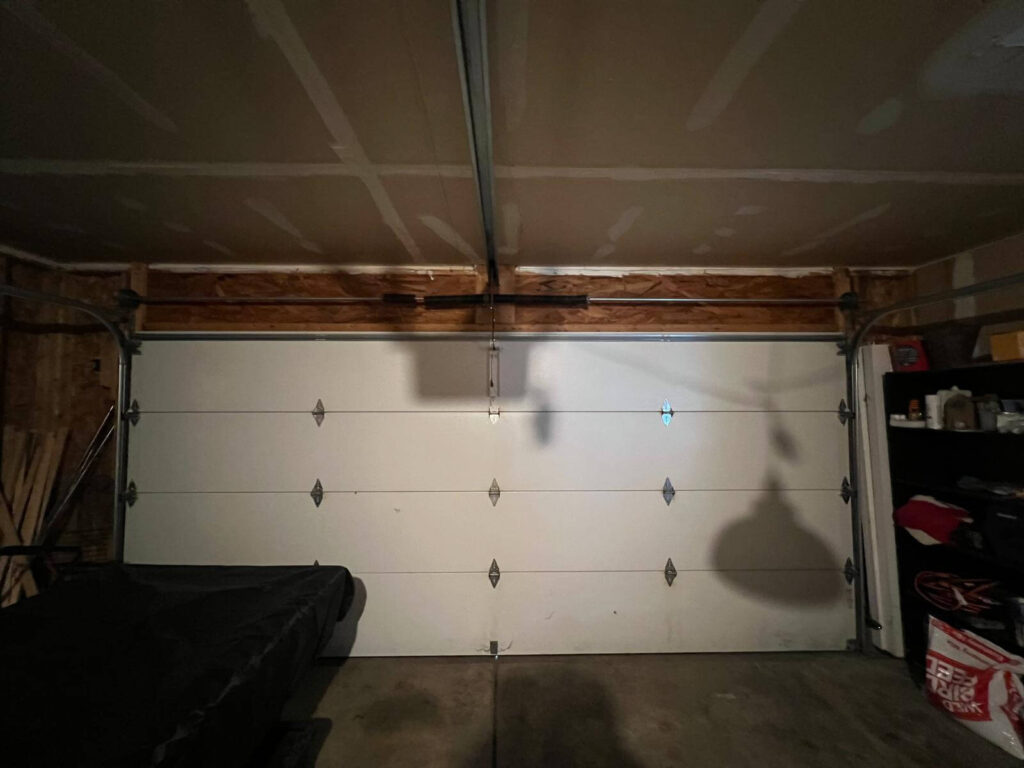 Garage door spring broken