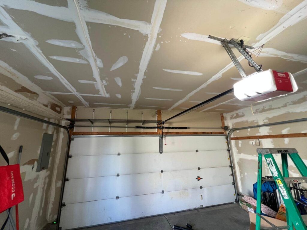 Garage door torsion spring replaced